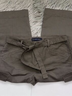 Bandolino Khaki Green Crop Pants with Belt size 10